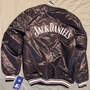 Jack Daniels Black Bomber Varsity Jacket (New)
